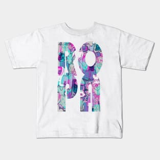 BLUE AND PINK COLORED CLOTHING Kids T-Shirt